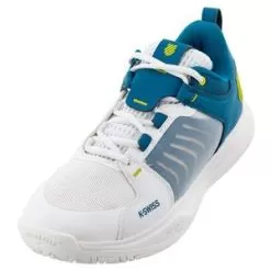 K- Swiss Men's Ultrashot Team Tennis Shoes Brilliant White And Celestial 13 K- Swiss Men's Ultrashot Team Tennis Shoes Brilliant White And Celestial -Tennis Passion 07395 136F22 x