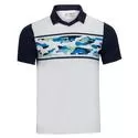 Penguin Men's Johnny Collar Camo Chest Tennis Polo