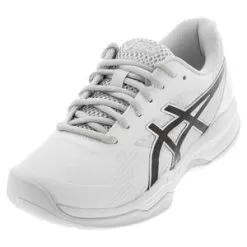Asics Women's GEL-Game 8 Tennis Shoes White And Black -Tennis Passion 1041A192 101S21 x1