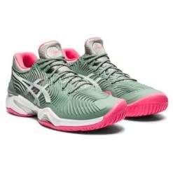 Asics Women's Court FF 2 Tennis Shoes Slate Grey And White