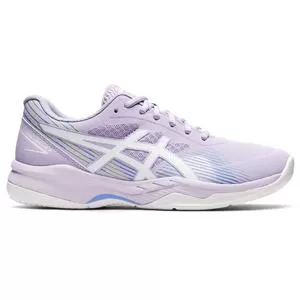 Asics Women's GEL-Game 8 Tennis Shoes Murasaki And White 3 Asics Women's GEL-Game 8 Tennis Shoes Murasaki And White - Image 3