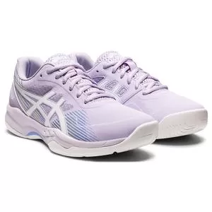 Asics Women's GEL-Game 8 Tennis Shoes Murasaki And White 1 Asics Women's GEL-Game 8 Tennis Shoes Murasaki And White