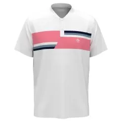 Penguin Men's Color Block Chest Henley Tennis Polo
