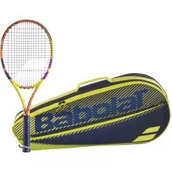Babolat Boost Aero Rafa + Yellow Club Bag Tennis Bundle