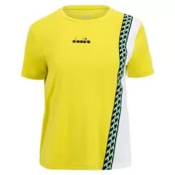 Diadora Women's Challenge Short Sleeve Tennis Top Green Spring