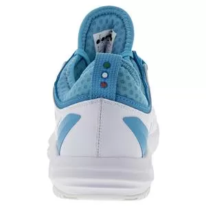 Diadora Women's Speed Blushield Fly 3 Plus AG Tennis Shoes White And Aquarius 4 Diadora Women's Speed Blushield Fly 3 Plus AG Tennis Shoes White And Aquarius - Image 4