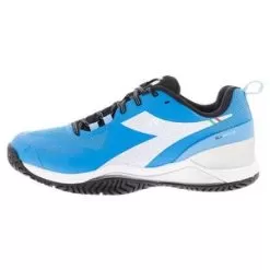 Diadora Men's Blushield Torneo AG Tennis Shoes Blue Jewel And White -Tennis Passion 178086 C9806F2201 Left