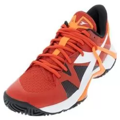 Diadora Men's B.Icon AG Tennis Shoes Fiery Red And White