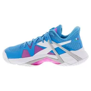 Diadora Women's B.Icon AG Tennis Shoes Aquarius And White 2 Diadora Women's B.Icon AG Tennis Shoes Aquarius And White - Image 2