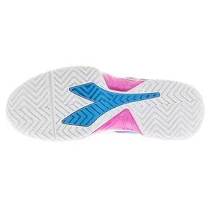 Diadora Women's B.Icon AG Tennis Shoes Aquarius And White 6 Diadora Women's B.Icon AG Tennis Shoes Aquarius And White - Image 6