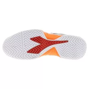 Diadora Women's B.Icon AG Tennis Shoes White And Fiery Red 4 Diadora Women's B.Icon AG Tennis Shoes White And Fiery Red - Image 4