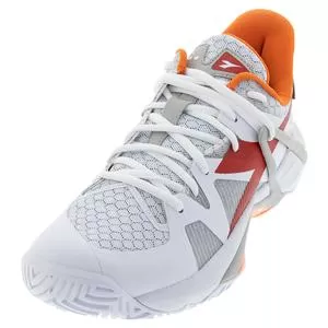 Diadora Women's B.Icon AG Tennis Shoes White And Fiery Red 1 Diadora Women's B.Icon AG Tennis Shoes White And Fiery Red