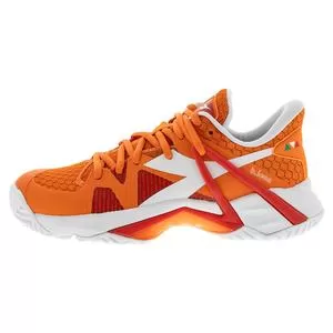 Diadora Women's B.Icon AG Tennis Shoes Vermillion Orange And White 2 Diadora Women's B.Icon AG Tennis Shoes Vermillion Orange And White - Image 2