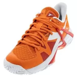 Diadora Women's B.Icon AG Tennis Shoes Vermillion Orange And White
