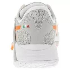 Diadora Women's B.Icon AG Tennis Shoes Silver And Vermillion Orange -Tennis Passion 178116 C9980S22 bb