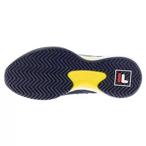 Fila Men's SpeedServe Energized Tennis Shoes Navy And Buttercup 4 Fila Men's SpeedServe Energized Tennis Shoes Navy And Buttercup - Image 4