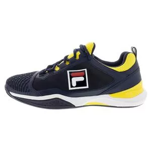Fila Men's SpeedServe Energized Tennis Shoes Navy And Buttercup 3 Fila Men's SpeedServe Energized Tennis Shoes Navy And Buttercup - Image 3