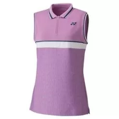Yonex Women's Tournament Sleeveless Tennis Polo Lavender