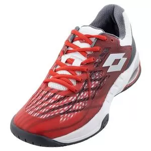 Lotto Men's Mirage 100 Speed Tennis Shoes Red Poppy And All White 7 Lotto Men's Mirage 100 Speed Tennis Shoes Red Poppy And All White - Image 7