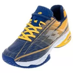 Lotto Men's Mirage 300 Speed Tennis Shoes Sodalite Blue And All White