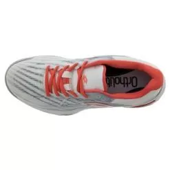 Lotto Women's Mirage 100 Speed Tennis Shoes All White And Red Poppy -Tennis Passion 210739 68MF2202 2