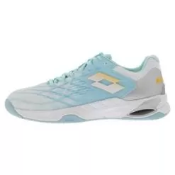 Lotto Women's Mirage 100 Speed Tennis Shoes All White And Saffron -Tennis Passion 210739 8T3S22 L