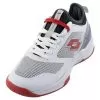 Lotto Men's Mirage 200 Speed Tennis Shoes All White And Red Poppy