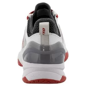 Lotto Men's Mirage 200 Speed Tennis Shoes All White And Red Poppy 6 Lotto Men's Mirage 200 Speed Tennis Shoes All White And Red Poppy - Image 6