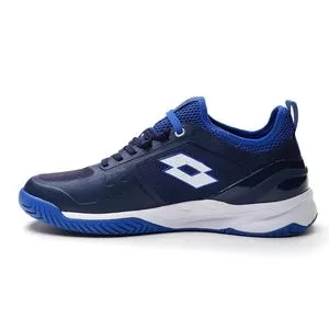 Lotto Men's Mirage 200 Speed Tennis Shoes Navy Blue And All White 3 Lotto Men's Mirage 200 Speed Tennis Shoes Navy Blue And All White - Image 3