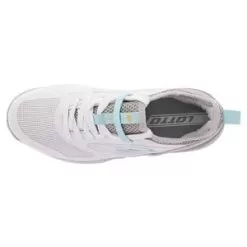 Lotto Women's Mirage 200 Speed Tennis Shoes All White And Silver Metal 2 -Tennis Passion 213634 8JOS22 B