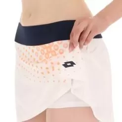 Lotto Women's Top IV Tennis Skort Bright White And Orange Beat -Tennis Passion 217352 2F8S22 2
