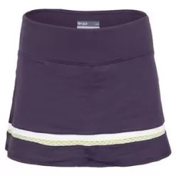 Lija Women's Elite Banded Arena Tennis Skort Wineberry And White -Tennis Passion 22A 4659T2WBF221