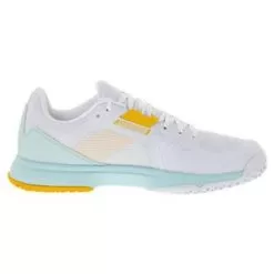Head Women's Sprint Team 3.5 Tennis Shoes White And Aqua -Tennis Passion 274322WHAQ S22 Right