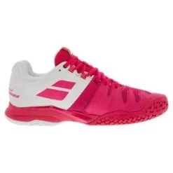 Babolat Women's Propulse Blast All Court Tennis Shoes White And Vivacious Red 8 Babolat Women's Propulse Blast All Court Tennis Shoes White And Vivacious Red -Tennis Passion 31S20447 1028 2