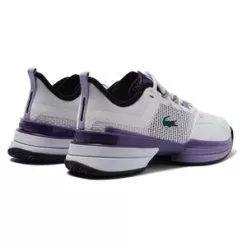 Lacoste Women's AG-LT Ultra Tennis Shoes White And Purple -Tennis Passion 44SFA0038 Z54F22 2