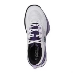 Lacoste Women's AG-LT Ultra Tennis Shoes White And Purple -Tennis Passion 44SFA0038 Z54F22 3