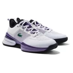 Lacoste Women's AG-LT Ultra Tennis Shoes White And Purple