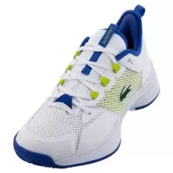 Lacoste Men's AG-LT Tennis Shoes White And Blue