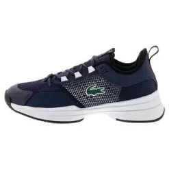 Lacoste Men's AG-LT Tennis Shoes Navy And White 9 Lacoste Men's AG-LT Tennis Shoes Navy And White -Tennis Passion 44SMA0061 092F2201 Left