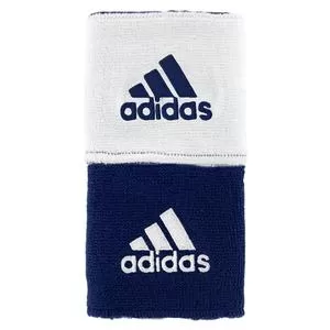 Adidas Interval Reversible Tennis Wristband Navy And White 2 Adidas Interval Reversible Tennis Wristband Navy And White - Image 2