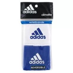 Adidas Interval Reversible Tennis Wristband Blue And White