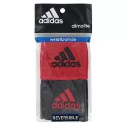 Adidas Interval Small Reversible Tennis Wristbands Black/Red -Tennis Passion 5134772 B19 2