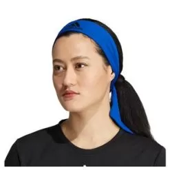 Adidas Alphaskin Tie Tennis Headband Collegiate Royal And Black -Tennis Passion 5147678 B20 5