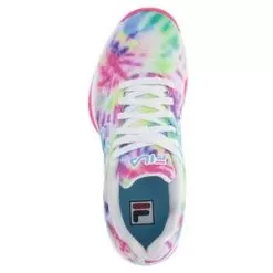 Fila Women's Axilus 2 Energized Tie Dye Tennis Shoes Lettuce Green And Ethereal Blu -Tennis Passion 5TM01775 325U22 3