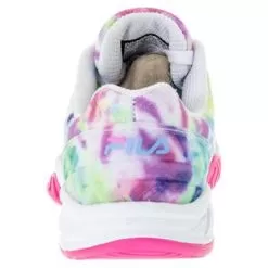 Fila Women's Axilus 2 Energized Tie Dye Tennis Shoes Lettuce Green And Ethereal Blu -Tennis Passion 5TM01775 325U22 4