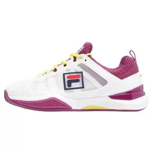 Fila Women's SpeedServe Energized Tennis Shoes White And Magenta Purple 2 Fila Women's SpeedServe Energized Tennis Shoes White And Magenta Purple - Image 2
