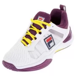 Fila Women's SpeedServe Energized Tennis Shoes White And Magenta Purple