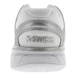 K-Swiss K- Swiss Women's HyperCourt Express Tennis Shoes White And Silver -Tennis Passion 93377 153S17 Heel