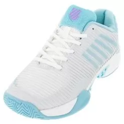K-Swiss K- Swiss Women's Hypercourt Express 2 Tennis Shoes Brilliant White And Angel Blue