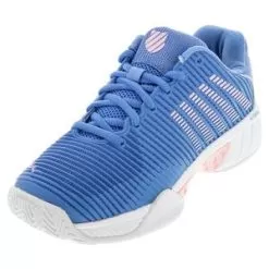 K-Swiss K- Swiss Women's Hypercourt Express 2 Tennis Shoes Silver Lake Blue And White